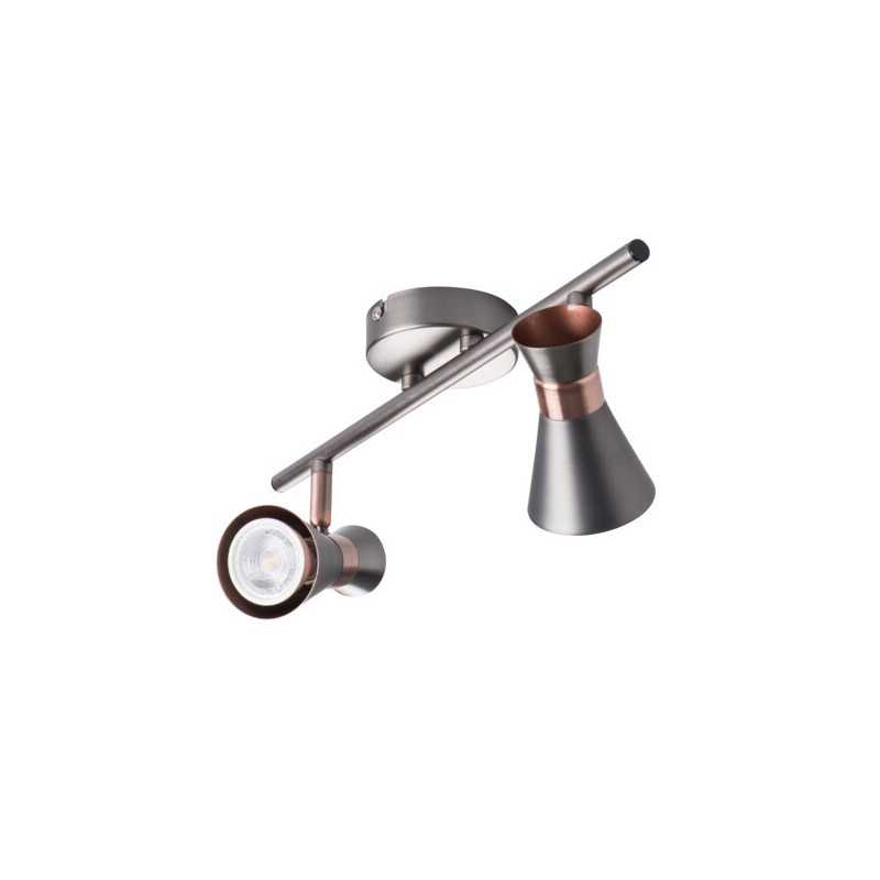 https://design-led.fr/ Luminaire mural et plafonnier MILENO argent / cuivre 2xGU10 32,40&nbsp;€ 32,40&nbsp;€ 29115