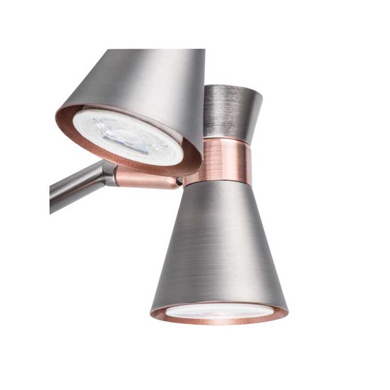 https://design-led.fr/ Luminaire mural et plafonnier MILENO argent / cuivre 2xGU10 32,40&nbsp;€ 32,40&nbsp;€ 29115