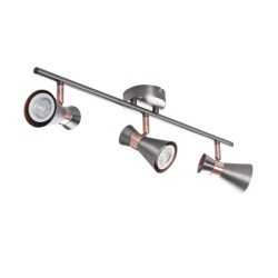 https://design-led.fr/ Luminaire mural et plafonnier MILENO argent / cuivre 3xGU10 45,40&nbsp;€ 45,40&nbsp;€ 29117