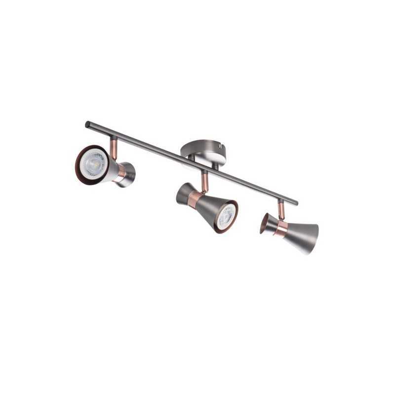 https://design-led.fr/ Luminaire mural et plafonnier MILENO argent / cuivre 3xGU10 45,40&nbsp;€ 45,40&nbsp;€ 29117