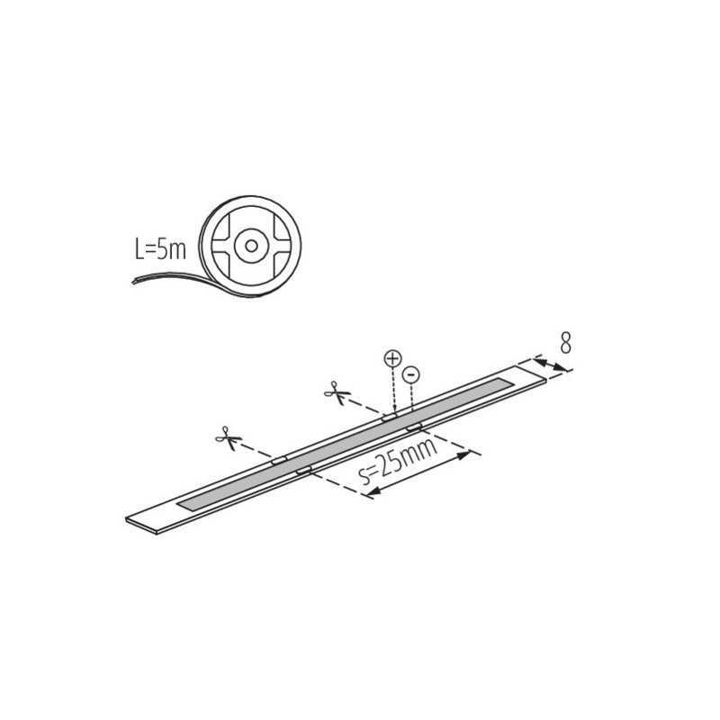 https://design-led.fr/ Ruban LED LED STRIP COB 12V 8wm / 5m 40W 3000K IP65 31,30&nbsp;€ 31,30&nbsp;€ 33365