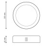 https://design-led.fr/ Plafonnier LED Saillie Rond Sensor Ø 222 18w 4500k 31,50&nbsp;€ 31,50&nbsp;€ LM5572
