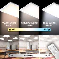 https://design-led.fr/ Panneau Led cct dimmable avec télécommande 595 x 595 40W 84,30&nbsp;€ 84,30&nbsp;€ K52353CCT