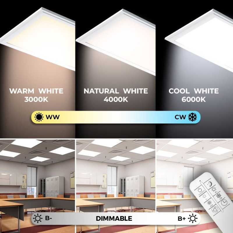 https://design-led.fr/ Panneau Led cct dimmable avec télécommande 595 x 595 40W 84,30&nbsp;€ 84,30&nbsp;€ K52353CCT