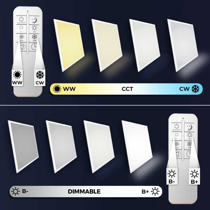 https://design-led.fr/ Panneau Led cct dimmable avec télécommande 595 x 595 40W 84,30&nbsp;€ 84,30&nbsp;€ K52353CCT