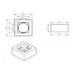 https://design-led.fr/ Boîte Universelle en Saillie pour Appareillage 92x92x42 mm 3,50&nbsp;€ 3,50&nbsp;€ C83