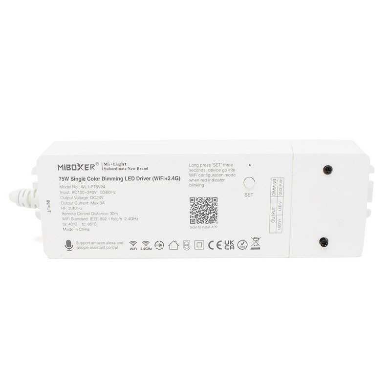 https://design-led.fr/ Pilote LED à intensité variable monochrome WiFi 75 W 53,10&nbsp;€ 53,10&nbsp;€ WL1-P75V24