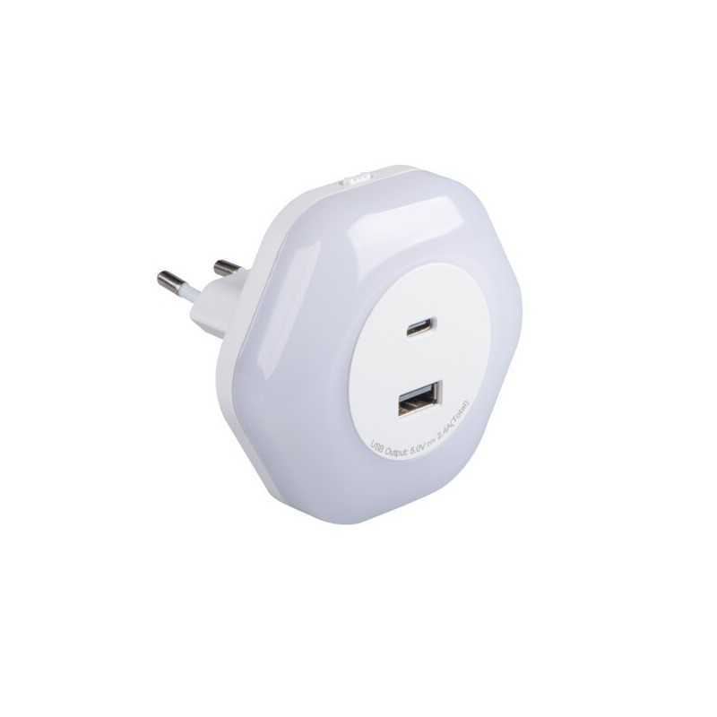 https://design-led.fr/ Veilleuse LED BOLA LED 2xUSB 15w 3000K blanc 16,90&nbsp;€ 16,90&nbsp;€ 37397