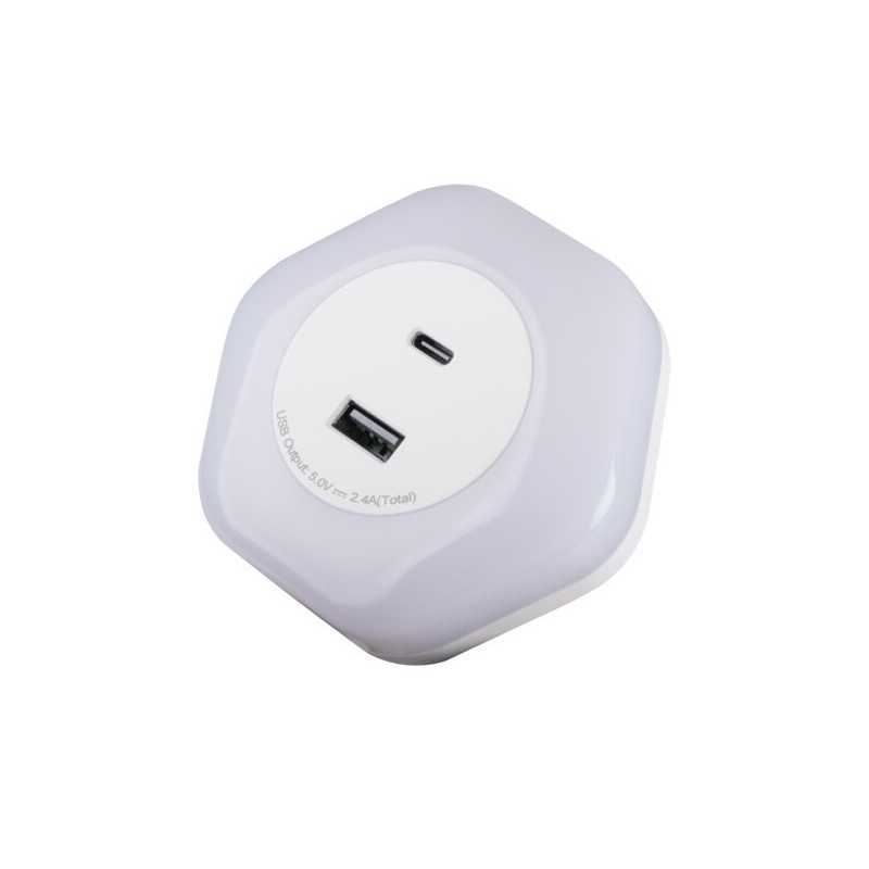 https://design-led.fr/ Veilleuse LED BOLA LED 2xUSB 15w 3000K blanc 16,90&nbsp;€ 16,90&nbsp;€ 37397