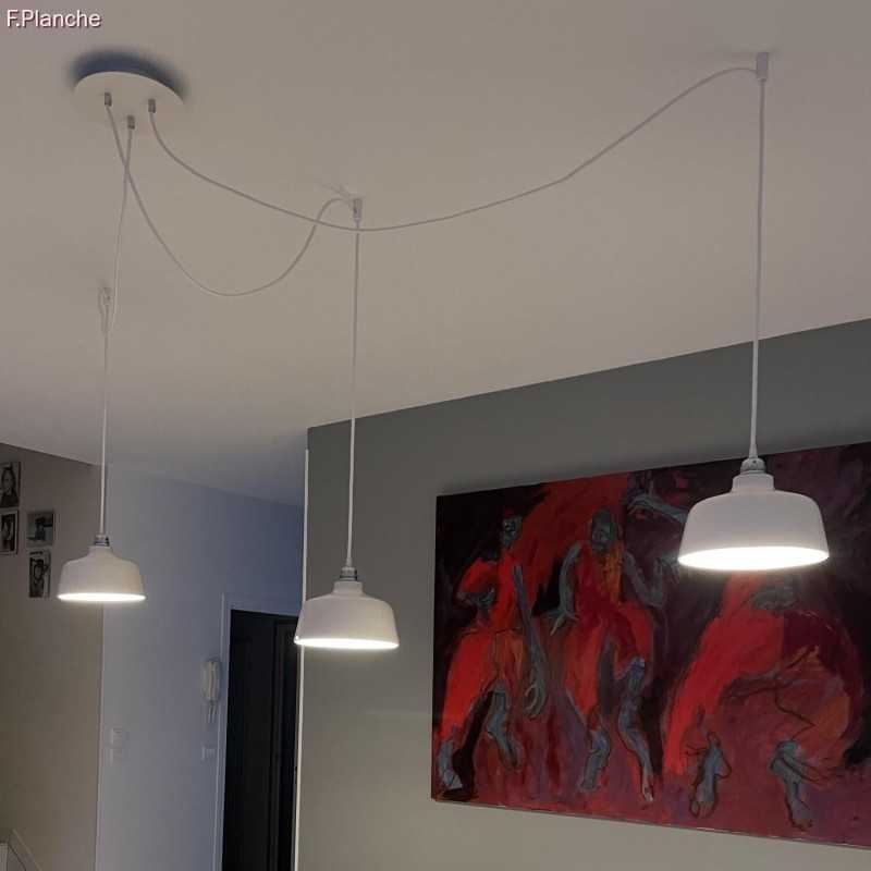 https://design-led.fr/ Kit rosace Rose-One rond de 200 mm de diamètre, avec 3 trous et 4 trous latéraux blanc mat 30,90&nbsp;€ 3...