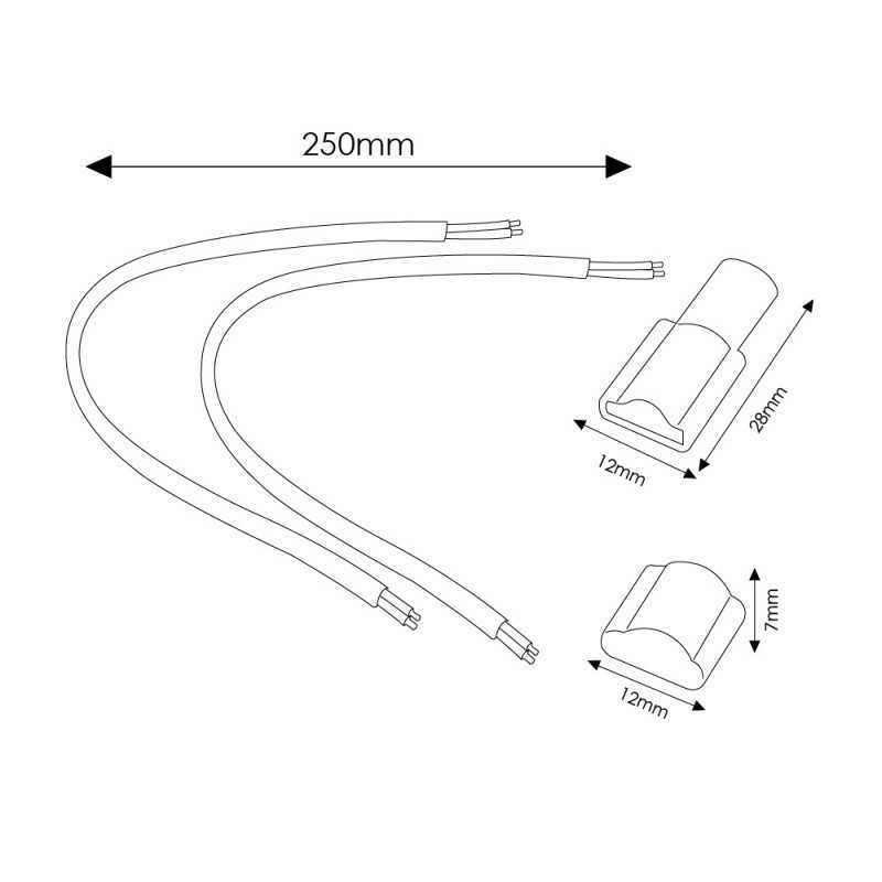 https://design-led.fr/ Câble Adaptateur de Ruban Led 220Vac Prostrip & Cobpoint 3,00&nbsp;€ 3,00&nbsp;€ LM2615