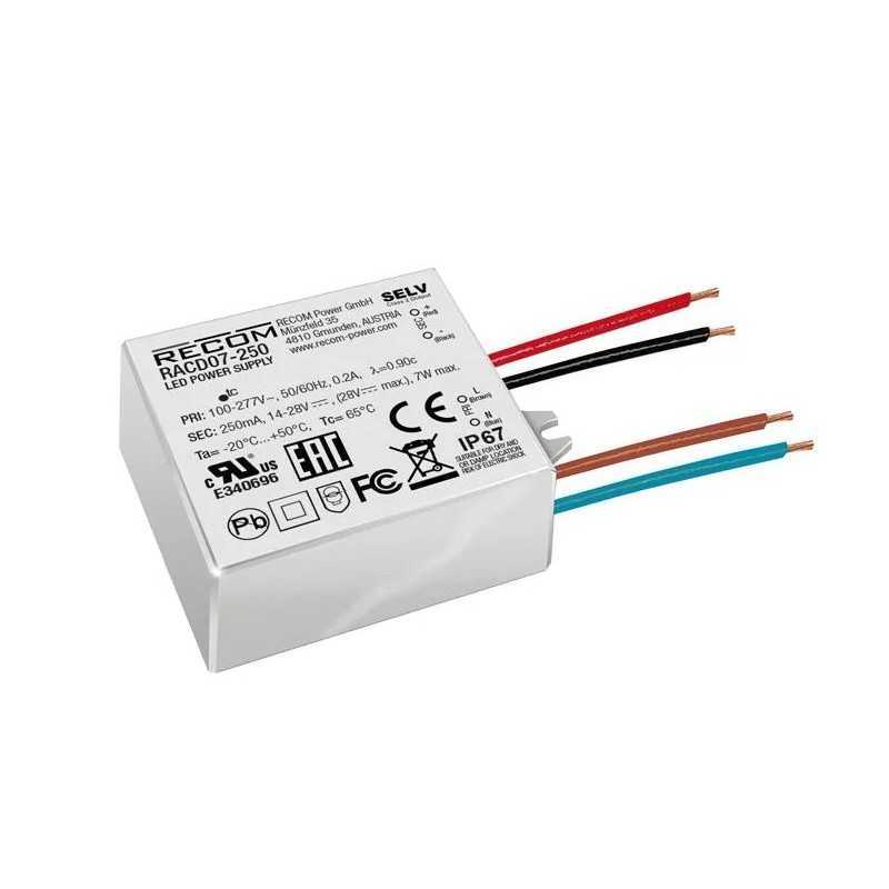 https://design-led.fr/ Driver LED 7W 14-28V 250mA 31,40&nbsp;€ 31,40&nbsp;€ RACD07-250
