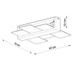 https://design-led.fr/ Plafonnier FENIKS 2 blanc 2XE27 76,80&nbsp;€ 76,80&nbsp;€ SL.0078