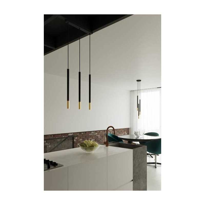 https://design-led.fr/ Lampe suspendue MOZAICA 3L noir/doré 3xG9 97,70&nbsp;€ 97,70&nbsp;€ SL.0892