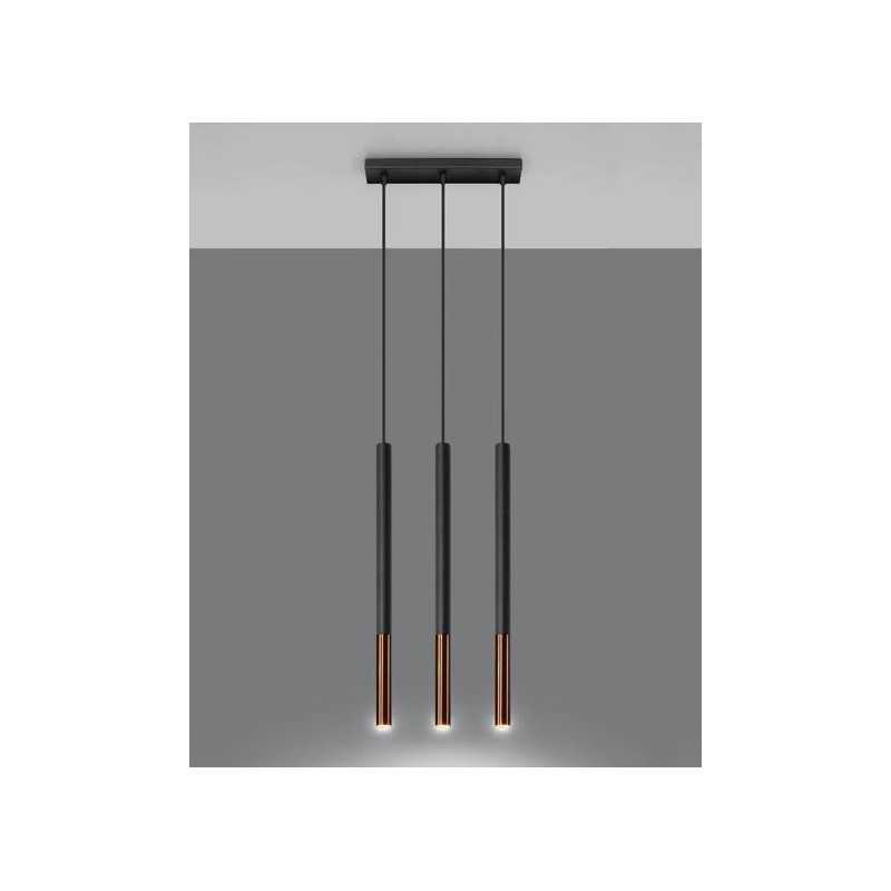 https://design-led.fr/ Lampe suspendue MOZAICA 3L noir/cuivre 3xG9 97,70&nbsp;€ 97,70&nbsp;€ SL.0889