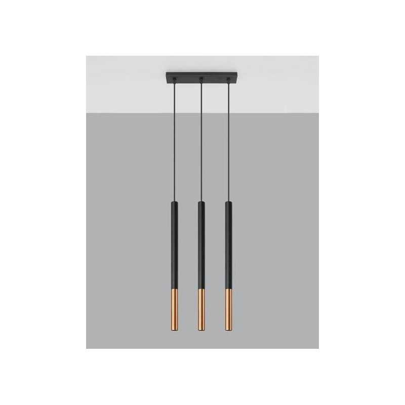 https://design-led.fr/ Lampe suspendue MOZAICA 3L noir/cuivre 3xG9 97,70&nbsp;€ 97,70&nbsp;€ SL.0889