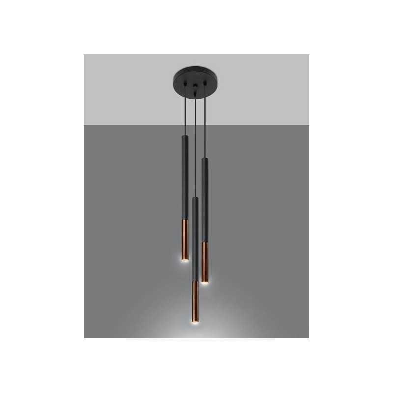 https://design-led.fr/ Lampe suspendue MOZAICA 3P noir/cuivre 3xG9 97,70&nbsp;€ 97,70&nbsp;€ SL.0890