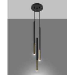 https://design-led.fr/ Lampe suspendue MOZAICA 3P noir/doré 3xG9 97,70&nbsp;€ 97,70&nbsp;€ SL.0893