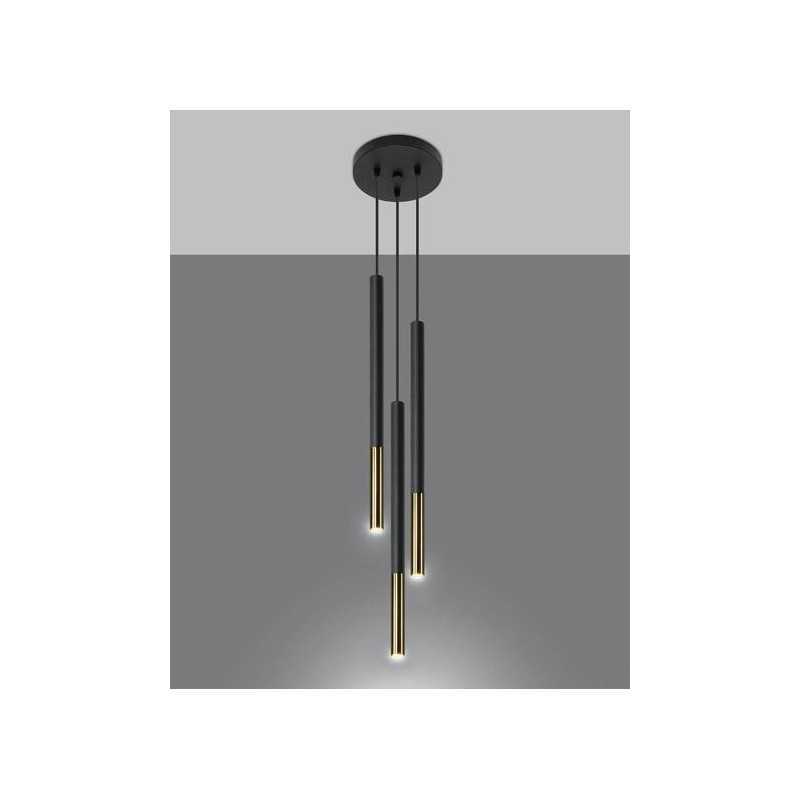 https://design-led.fr/ Lampe suspendue MOZAICA 3P noir/doré 3xG9 97,70&nbsp;€ 97,70&nbsp;€ SL.0893