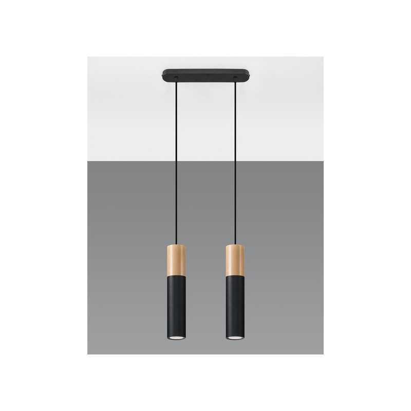 https://design-led.fr/ Lampe pendante PABLO 2 noir 2xGU10 88,80&nbsp;€ 88,80&nbsp;€ SL.0633