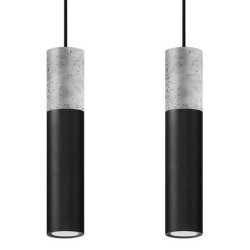 https://design-led.fr/ Lampe pendante BORGIO 2L béton noir 2xGU10 94,50&nbsp;€ 94,50&nbsp;€ SL.0651