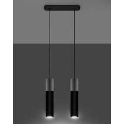 https://design-led.fr/ Lampe pendante BORGIO 2L béton noir 2xGU10 94,50&nbsp;€ 94,50&nbsp;€ SL.0651
