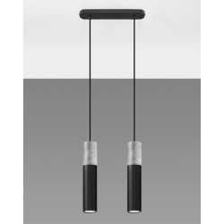 https://design-led.fr/ Lampe pendante BORGIO 2L béton noir 2xGU10 94,50&nbsp;€ 94,50&nbsp;€ SL.0651