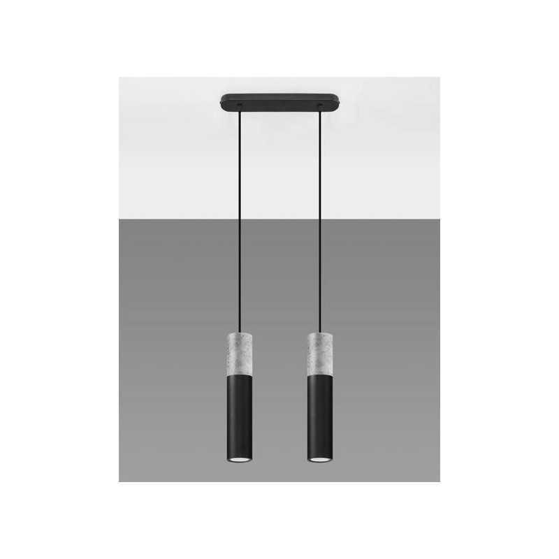 https://design-led.fr/ Lampe pendante BORGIO 2L béton noir 2xGU10 94,50&nbsp;€ 94,50&nbsp;€ SL.0651