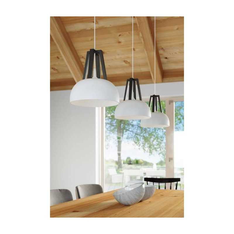 https://design-led.fr/ Lampe pendante CASCO blanc/noir E27 73,80&nbsp;€ 73,80&nbsp;€ SL.0387