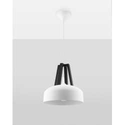 https://design-led.fr/ Lampe pendante CASCO blanc/noir E27 73,80&nbsp;€ 73,80&nbsp;€ SL.0387