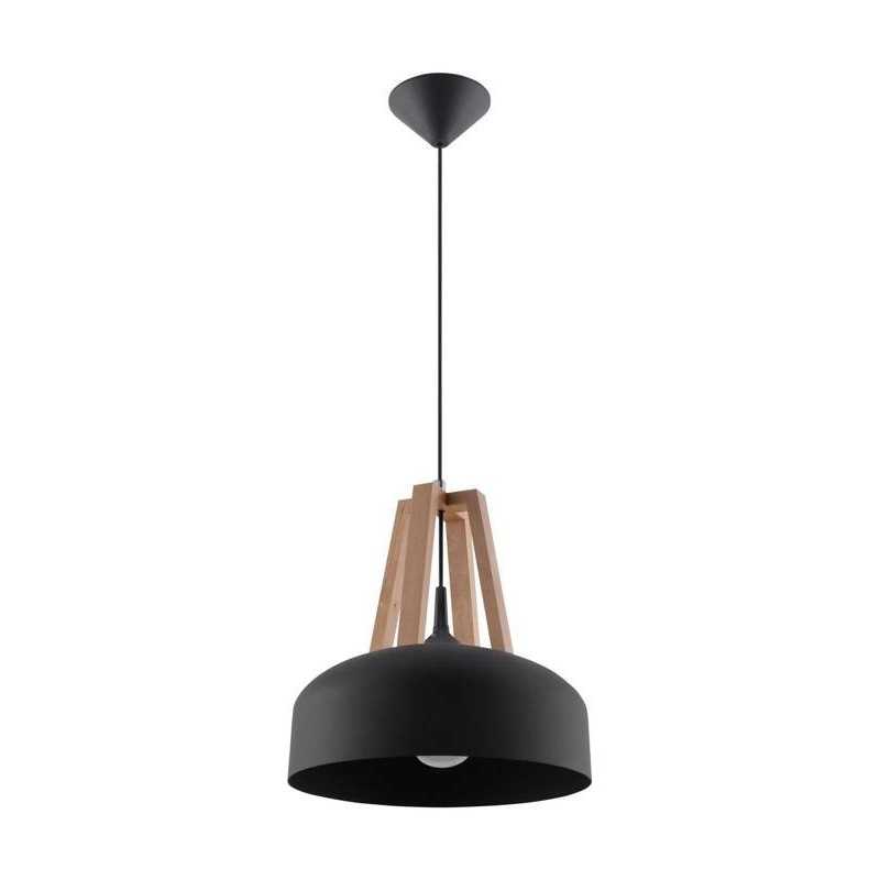https://design-led.fr/ Lampe pendante CASCO noir/bois naturel E27 73,80&nbsp;€ 73,80&nbsp;€ SL.0390