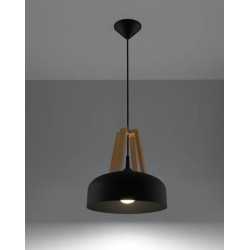 https://design-led.fr/ Lampe pendante CASCO noir/bois naturel E27 73,80&nbsp;€ 73,80&nbsp;€ SL.0390
