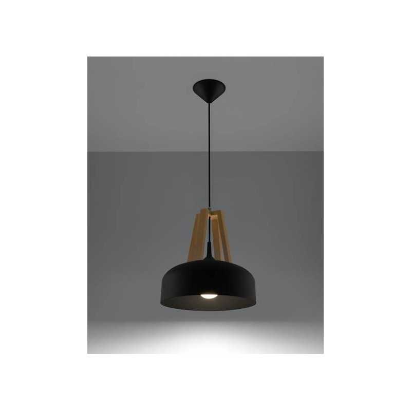 https://design-led.fr/ Lampe pendante CASCO noir/bois naturel E27 73,80&nbsp;€ 73,80&nbsp;€ SL.0390