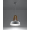 https://design-led.fr/ Lampe pendante CASCO blanc/bois naturel E27 73,80&nbsp;€ 73,80&nbsp;€ SL.0388