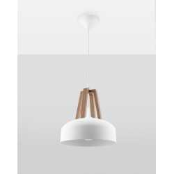 https://design-led.fr/ Lampe pendante CASCO blanc/bois naturel E27 73,80&nbsp;€ 73,80&nbsp;€ SL.0388