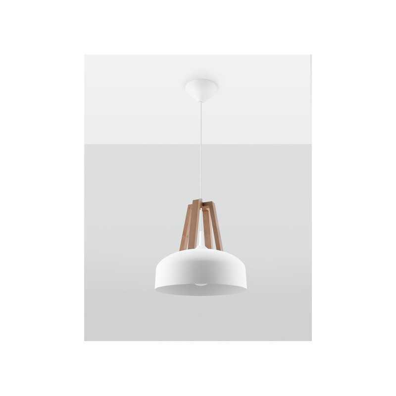 https://design-led.fr/ Lampe pendante CASCO blanc/bois naturel E27 73,80&nbsp;€ 73,80&nbsp;€ SL.0388