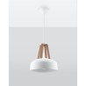 https://design-led.fr/ Lampe pendante CASCO blanc/bois naturel E27 73,80&nbsp;€ 73,80&nbsp;€ SL.0388