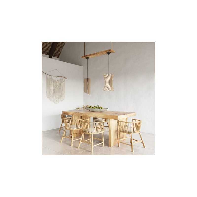 https://design-led.fr/ Lampe pendante ALEXIA en bois E27 109,20&nbsp;€ 109,20&nbsp;€ SL.0640