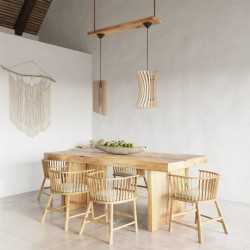 https://design-led.fr/ Lampe pendante ORIANA en bois E27 94,80&nbsp;€ 94,80&nbsp;€ SL.0642