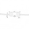 https://design-led.fr/ Chaîne de 20 Modules de 2 Leds Smd Samsung 12V Dc 1W 6000k 16,50&nbsp;€ 16,50&nbsp;€ LM7165