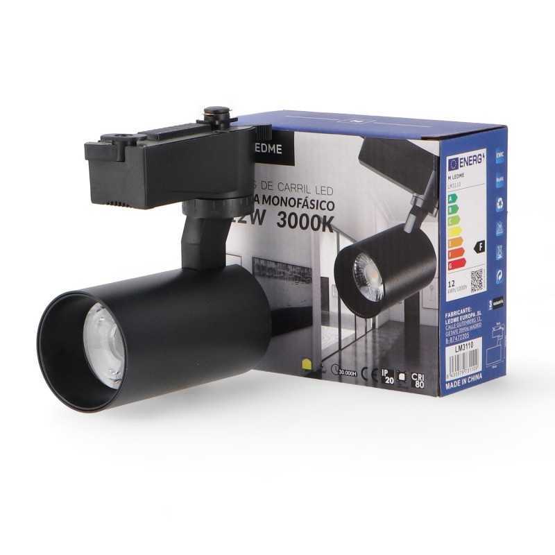 https://design-led.fr/ Spot Led Sur Rail 12W Noir Berna Monophasé 4500K 14,80&nbsp;€ 14,80&nbsp;€ LM3109