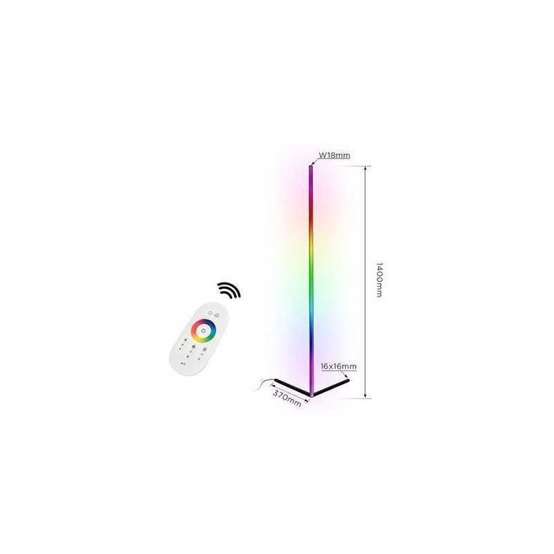 https://design-led.fr/ Lampadaire LED RGB 20W 140cm noir dimmable par télécommande 82,40&nbsp;€ 82,40&nbsp;€ 0193