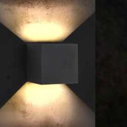 https://design-led.fr/ Applique Murale Led Cube Noir 12W CCT Ip54 40,40&nbsp;€ 40,40&nbsp;€ LM6184
