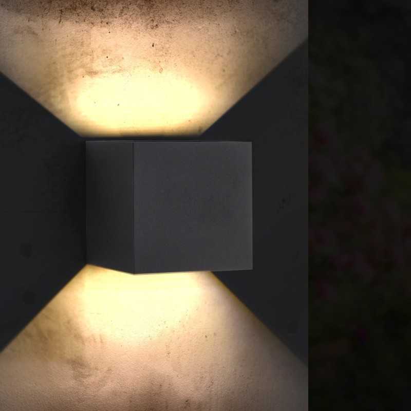 https://design-led.fr/ Applique Murale Led Cube Noir 12W CCT Ip54 40,40&nbsp;€ 40,40&nbsp;€ LM6184