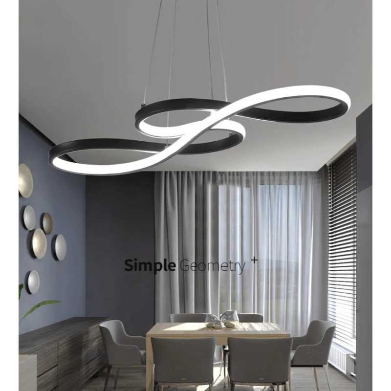 https://design-led.fr/ Lampe Suspendue Ruhu 45w CCT noir dimmable par télécommande 179,00&nbsp;€ 179,00&nbsp;€ LM8114