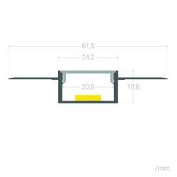 https://design-led.fr/ Profilé en aluminium PLACO 2 mètres et capot translucide 22,20&nbsp;€ 22,20&nbsp;€ C212303