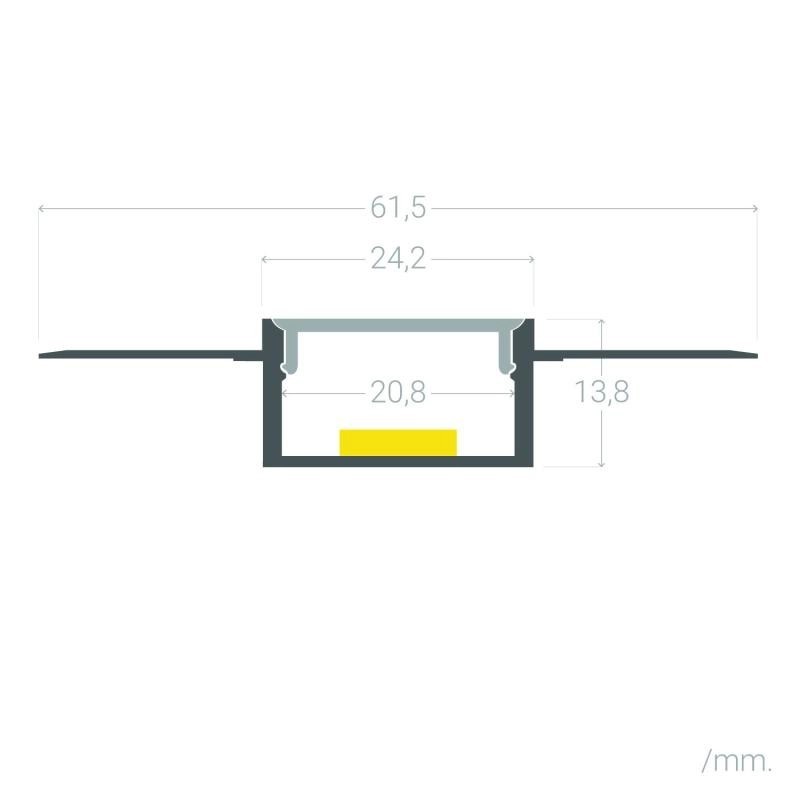 https://design-led.fr/ Profilé en aluminium PLACO 2 mètres et capot translucide 22,20&nbsp;€ 22,20&nbsp;€ C212303