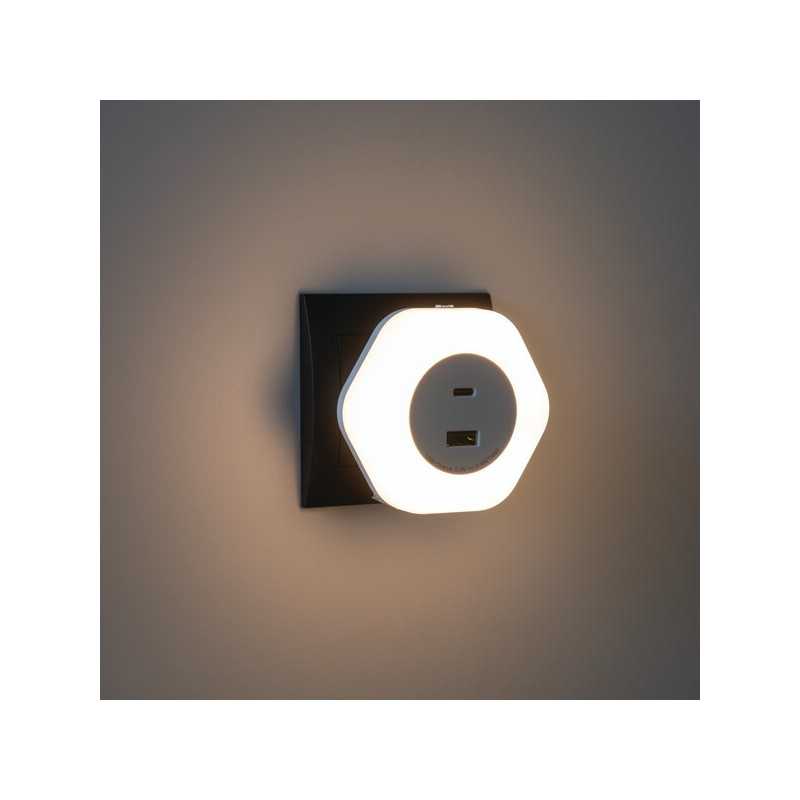 https://design-led.fr/ Veilleuse LED BOLA LED 2xUSB 15w 3000K blanc 16,90&nbsp;€ 16,90&nbsp;€ 37397