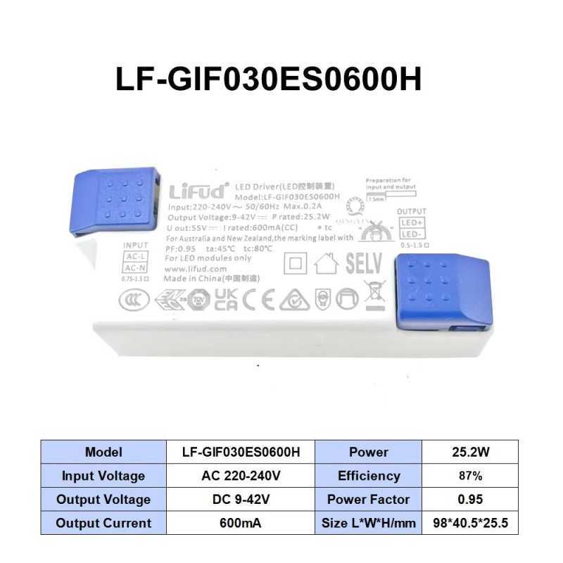 https://design-led.fr/ Driver LIFUD 25.2 W / 9-42 VDC / 600 mA 29,00&nbsp;€ 29,00&nbsp;€ A2603