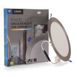 https://design-led.fr/ Dalle LED Ronde Extra-Plate 20W Nickel CCT Ø 220 mm 20,90&nbsp;€ 20,90&nbsp;€ LM5520